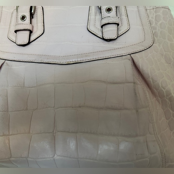 Vintage Coach Madison Embossed Exotic Satchel- pink - Picture 9 of 17